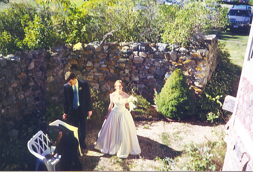 The happy new Bride and Groom